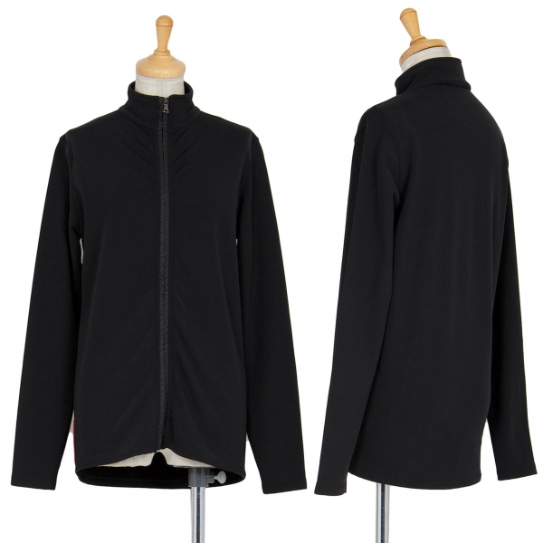 PRADA SPORT Fleece inside Nylon Zip Shirt Black M | PLAYFUL