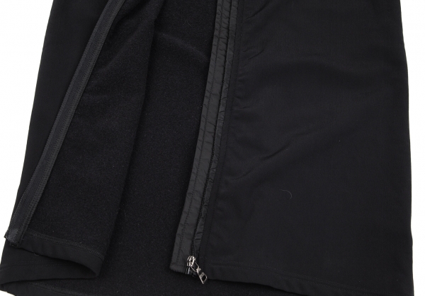 PRADA SPORT Fleece inside Nylon Zip Shirt Black M | PLAYFUL