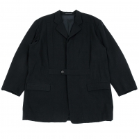  Yohji Yamamoto POUR HOMME Waist Belted Jacket Black M