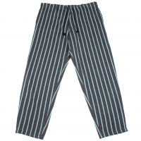  Y's for men Wool Striped Wide Pants (Trousers) Grey,Blue M-L