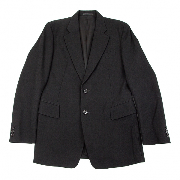 Y’s black 4B wool gabardine jacket