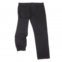  Yohji Yamamoto FEMME Hem Rib Layered Wool Poly Pants (Trousers) Black 3