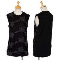  tricot COMME des GARCONS Knit Sleeveless Shirt Black S-M