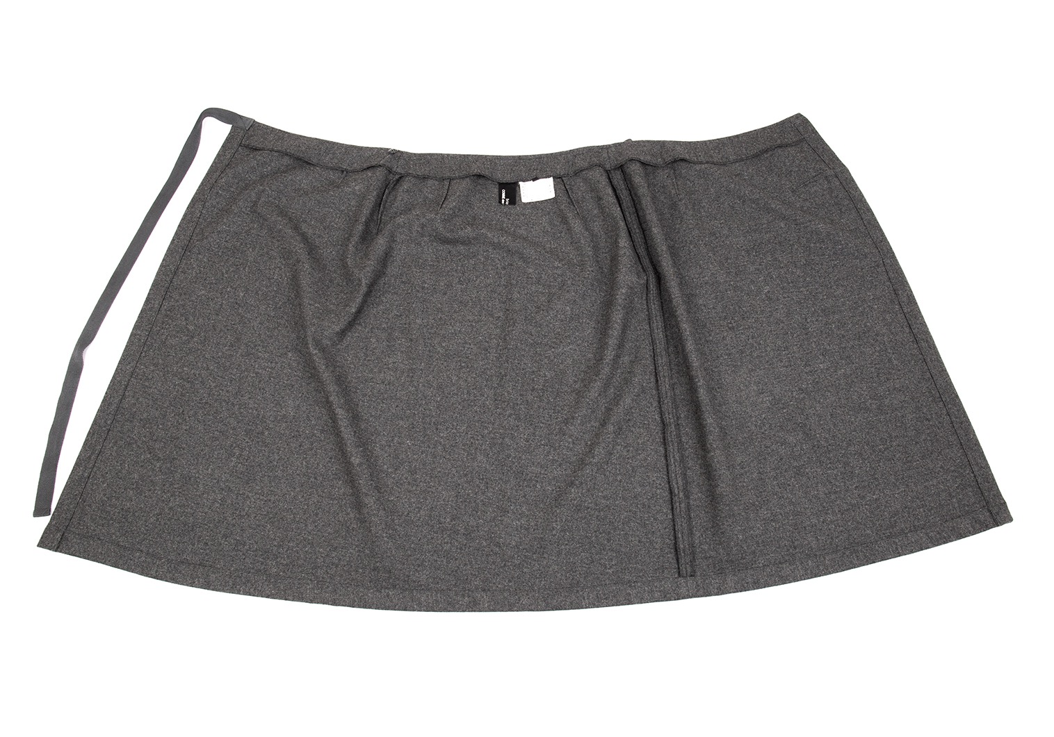 tricot COMME des GARCONS Wool Felt Wrap Skirt Grey M | PLAYFUL