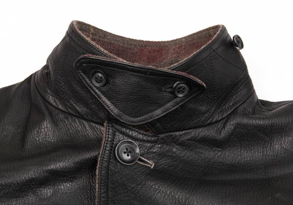 leather half jacket