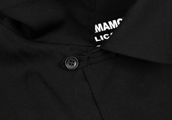 Yohji Yamamoto POUR HOMME REPLICA 1986SS Wool Shirt Black 3 | PLAYFUL