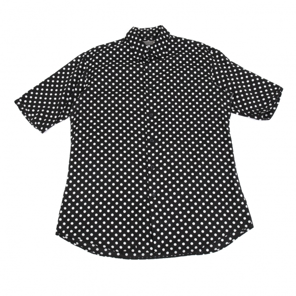 polka dot short sleeve shirt