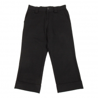  Y's Felt Wool Cropped Pants (Trousers) Black 2