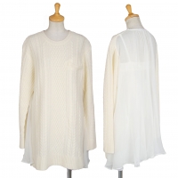  sacai luck Back See-through Switching Knit Sweater (Jumper) Ivory 2