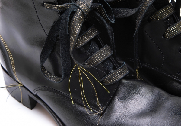 Yohji Yamamoto POUR HOMME×HIROMU TAKAHARA Long Boots Black 6 | PLAYFUL