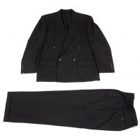  Y's for men Wool Striped Double Breasted Jacket & Pants Navy M