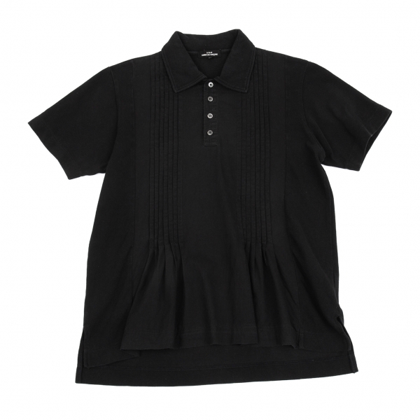 tricot COMME des GARCONS Dyed Switching Polo Shirt Black M | PLAYFUL