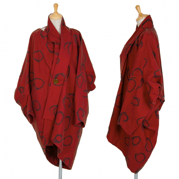 Vivienne Westwood Red Label CHOICE Drape Design Jacket Red 2 | PLAYFUL