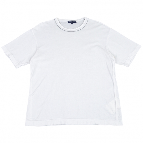 コムデギャルソン オムCOMME des GARCONS HOMME ネックパイピングTシャツ 白S