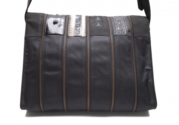 Jean-Paul GAULTIER Multi Zip Design Shoulder Bag Black | PLAYFUL
