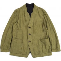  ISSEY MIYAKE MEN Cotton Reversible Jacket Khaki,Green 2
