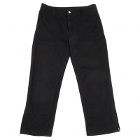  YOSHIE INABA L'EQUIPE Cotton Hem Zip Pants (Trousers) Black 40