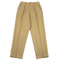  Jean-Paul GAULTIER HOMME Wool Gabardine Pants (Trousers) Beige 50