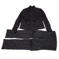  Y-3 Rib Switched Wrinkle Jersey Jacket & Pants Black XXL・L