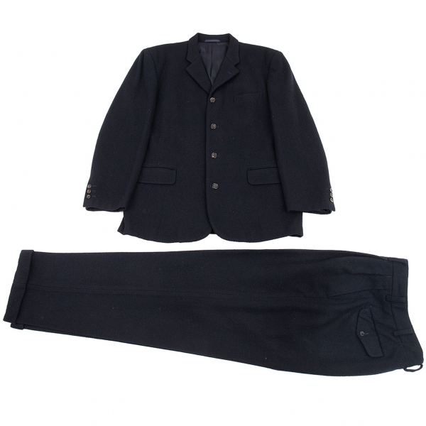 COMME des GARCONS HOMME Flannel Wool 4B Jacket Navy M | PLAYFUL