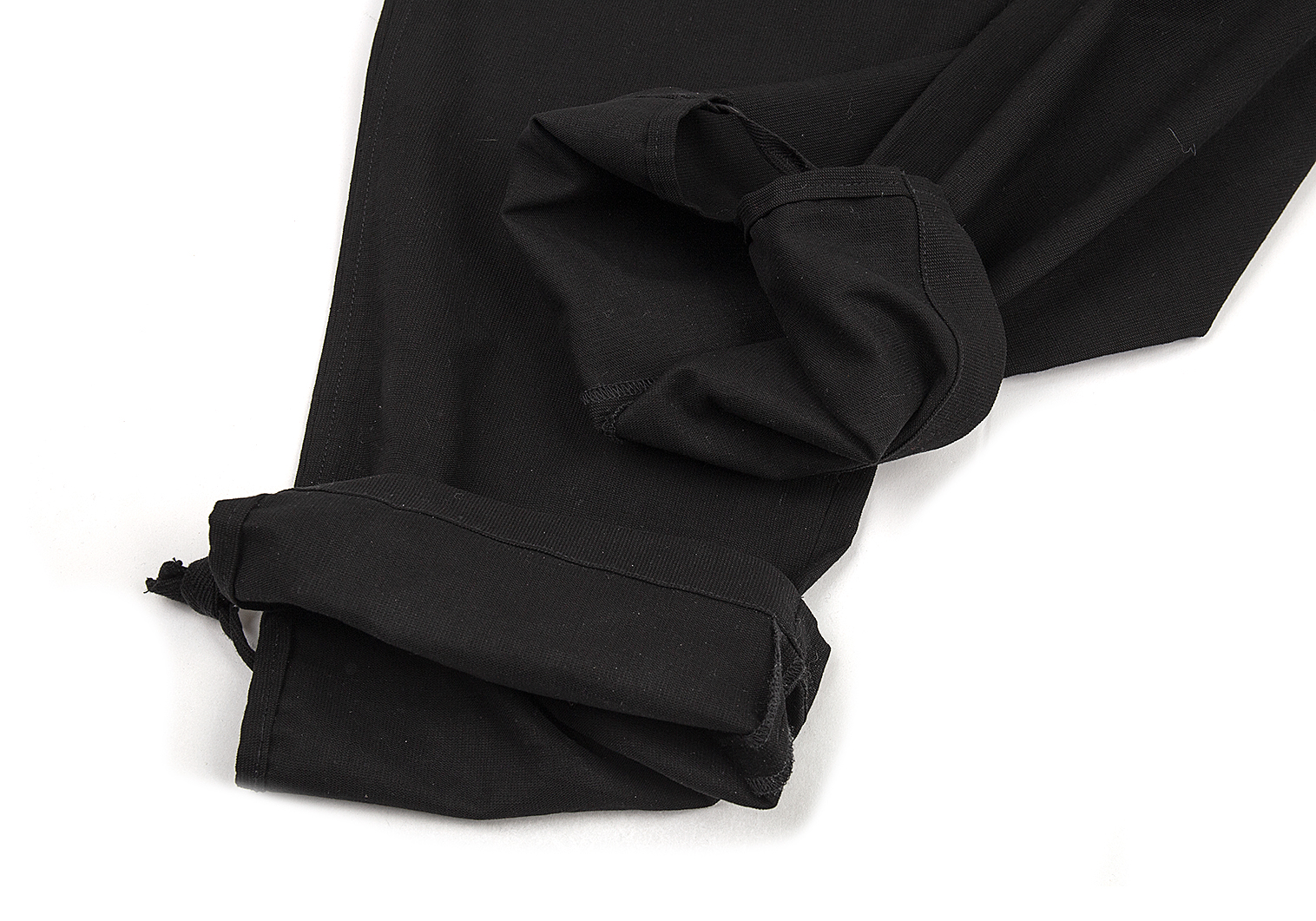 ヨウジヤマモト プールオムYohji Yamamoto POUR HOMME 仮縫いデザインコットンリネンセットアップスーツ 黒4