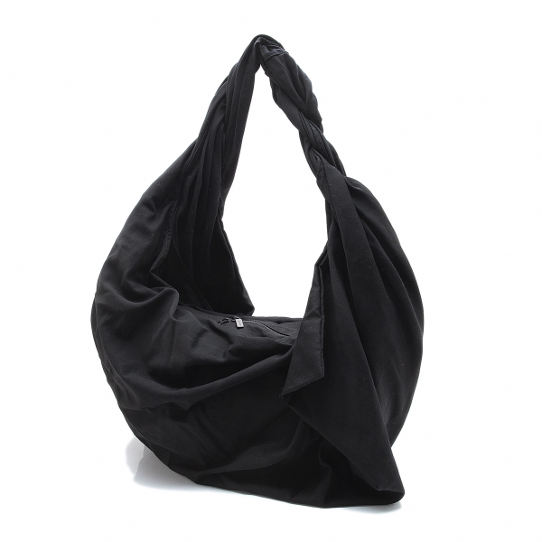 Yohji Yamamoto FEMME Drape Twist Shoulder Bag Black | PLAYFUL