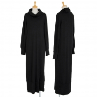  LIMI feu Wool Blended Roll-neck Long Knit Dress Black S