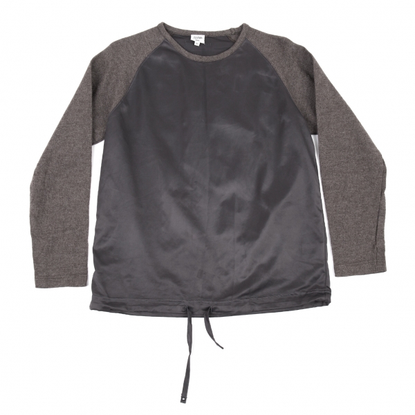Jean-Paul GAULTIER HOMME Hem String Switching Top Grey 48 | PLAYFUL