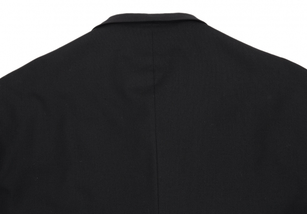 NEMETH Christopher Nemeth black wool exposed lining layered blazer