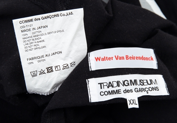 COMME des GARCONS WALTER VAN BEIRENDONCK T Shirt Black XXL | PLAYFUL