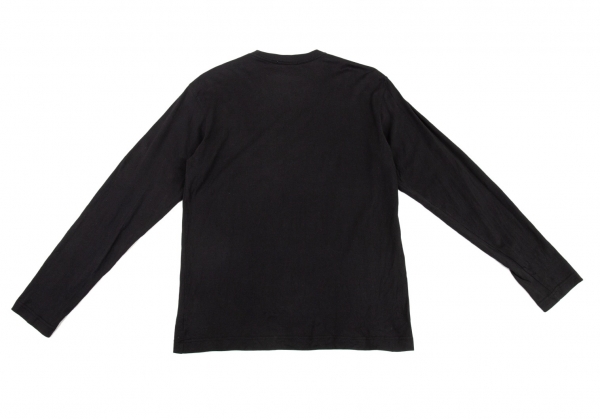 ISSEY MIYAKE MEN Stitched Long Sleeve T Shirt Black M | PLAYFUL