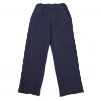 ISSEY MIYAKE MEN Dyed Linen Pants (Trousers) Navy 1