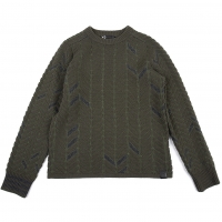  Y-3 Herringbone Knit Sweater (Jumper) Green S