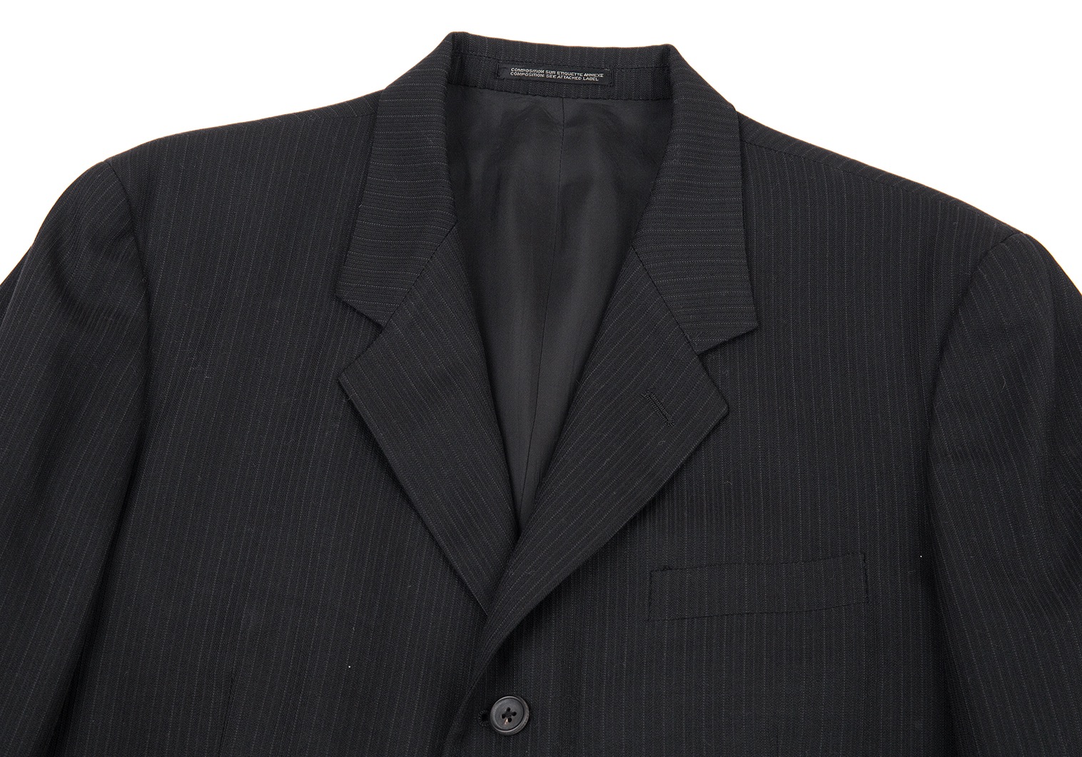 yohji yamamoto 3B スーツ　セットアップ　ブラック　ウール　黒
