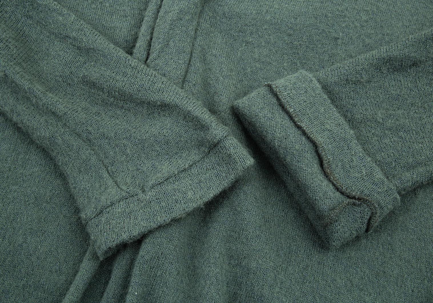 ワイズY's モヘア混ウール裾コードニットトップス グリーングレー3 【レディース】 【お買い得！】