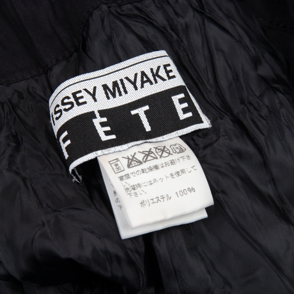 ISSEY MIYAKE FETE Synthetic Suede Pleats Shirt Jacket Black 2 