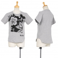  BLACK COMME des GARCONS Printed T Shirt Grey S