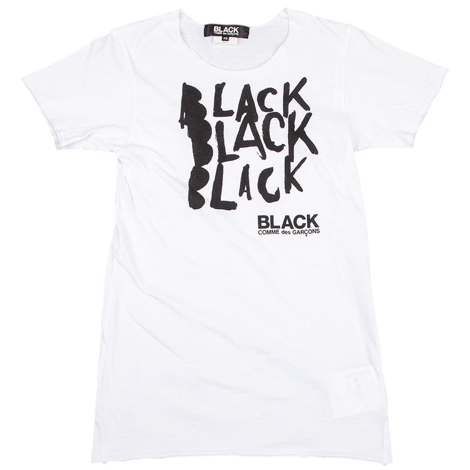 コムデギャルソンシャツ ロゴプリント ブラック 黒 Tシャツ カットソー XL