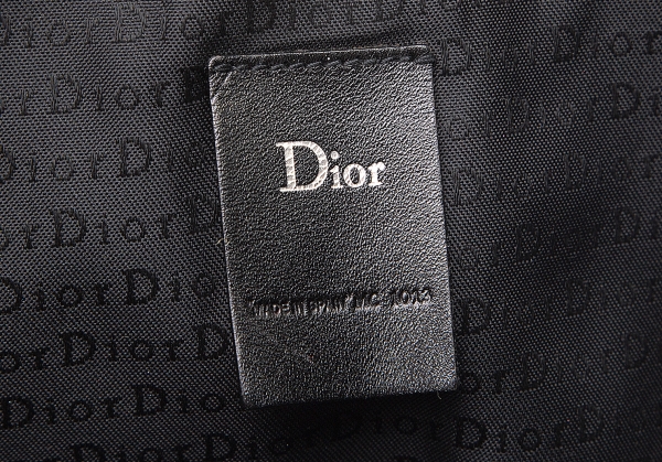Dior Logo Jacquard Shoulder Bag Black