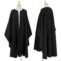  Agnona MARTORA Drape Cloak Coat Black Free