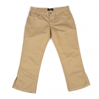 tricot COMME des GARCONS Dyed Cotton Cropped Pants (Trousers) Beige M
