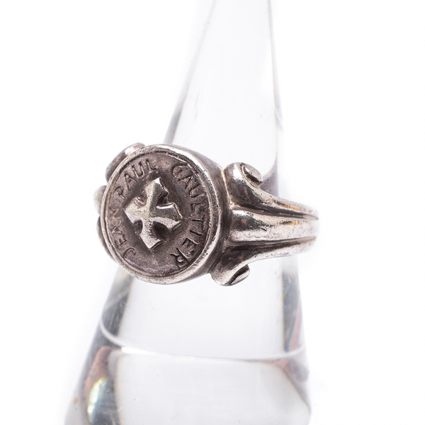 Jean-Paul GAULTIER Cross Design Silver Ring Silver About US 8 