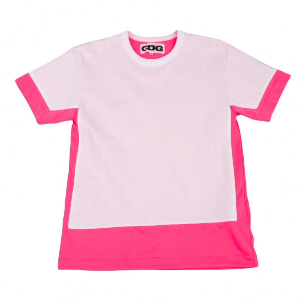 CDG Switching Design T-shirt White,Pink S | PLAYFUL