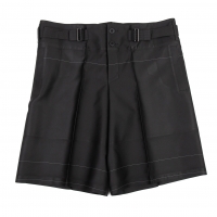  ISSEY MIYAKE 132 5. Box-silhouette Belted Shorts Black S-M