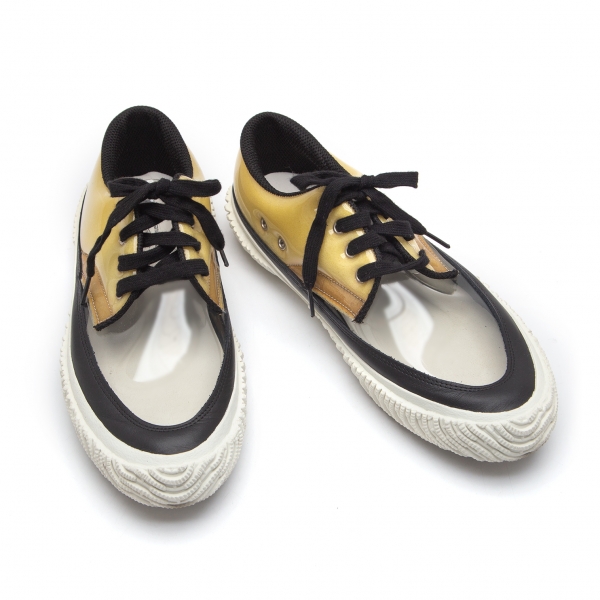 COMME des HOMME PLUS PVC Switching Sneakers (Trainers) Clear,Black 25(About US 7) | PLAYFUL