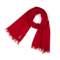  LIMI feu Embroidery Wool Stole Red 