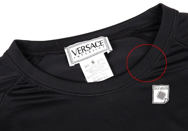 Versace Women's White Stretch Logo Print Long Sleeve Blouse Top