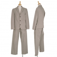  Y's Cotton Jacket & Pocket Design Pants Grey 3