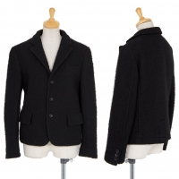  tricot COMME des GARCONS Wool Nylon Tweed Jacket Black M