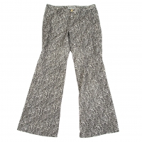  ISSEY MIYAKE Lace Printed Switching Pants (Trousers) White,Black 3